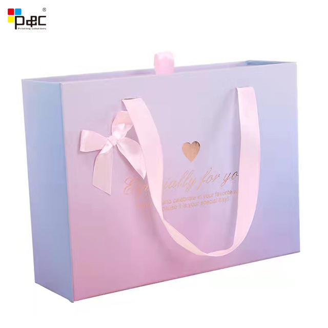P&C - Wholesale Luxury Foil Stamping Boxes Packaging Gift Drawer Box Packaging Customized Cosmetic Packing Box