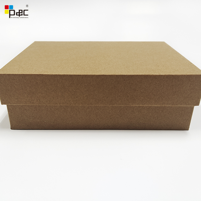 Hot Sales Brown Kraft Paper Box Wholesales Lid And Base Shoes Rigid Box Appliance Box