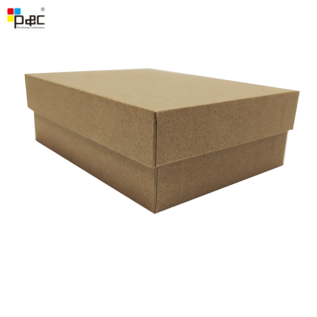 Hot Sales Brown Kraft Paper Box Wholesales Lid And Base Shoes Rigid Box Appliance Box