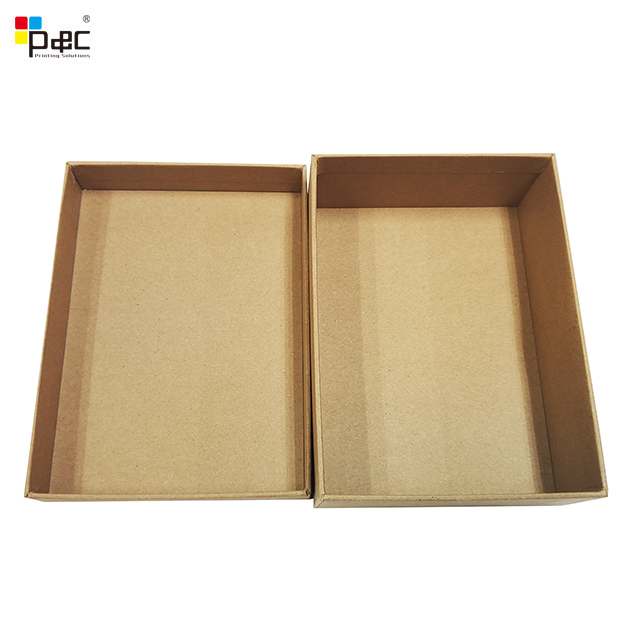 Hot Sales Brown Kraft Paper Box Wholesales Lid And Base Shoes Rigid Box Appliance Box
