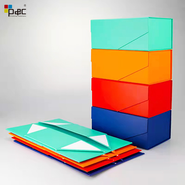 Custom box packaging factory Cheap Foldable Gift Box for gift Colorful Folding gift box birthday Customized Size