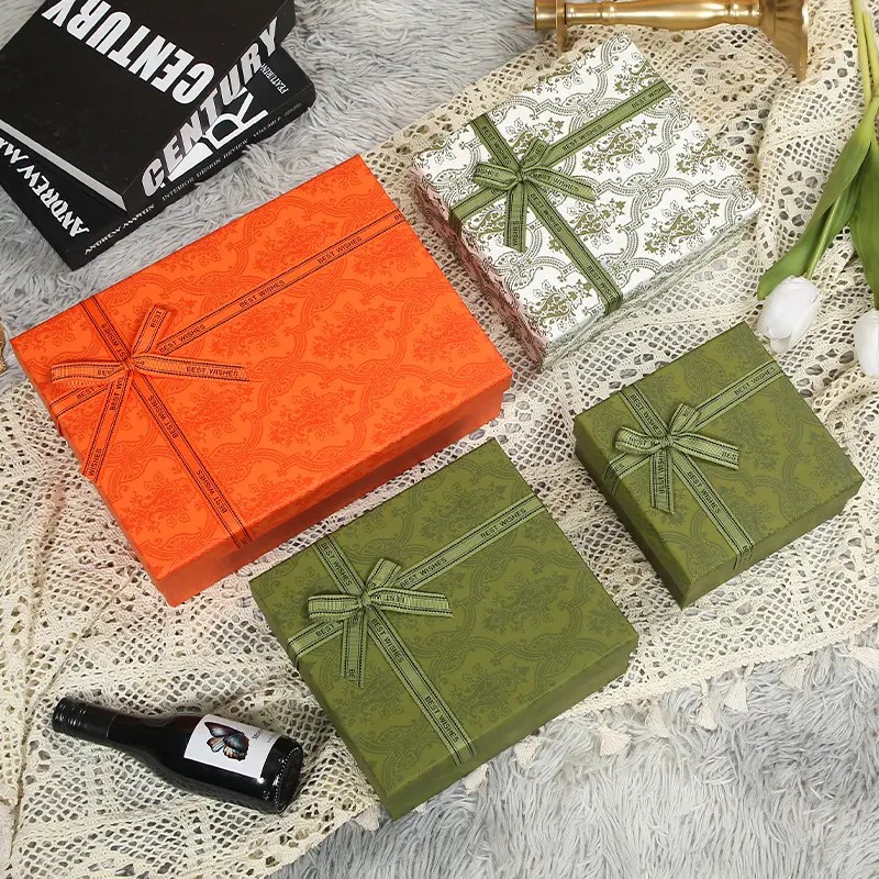 Hot sales gift boxes cardboard rigid paper luxury lid and base paper boxes custom logo cosmetic packaging boxes