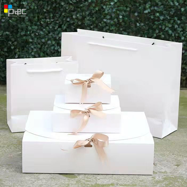 P&C - Wrapped Gift Box With Ribbon Gift Packaging Boxes bridesmaid proposal paper boxes