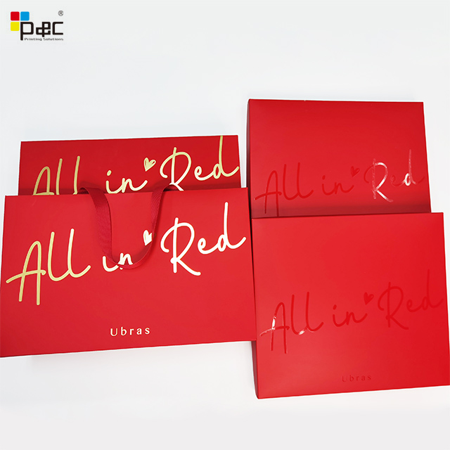 Factory Supply Gift Underwear Drawer Box Red Luxury Sliding Out Open Paper Packaging box for clothes