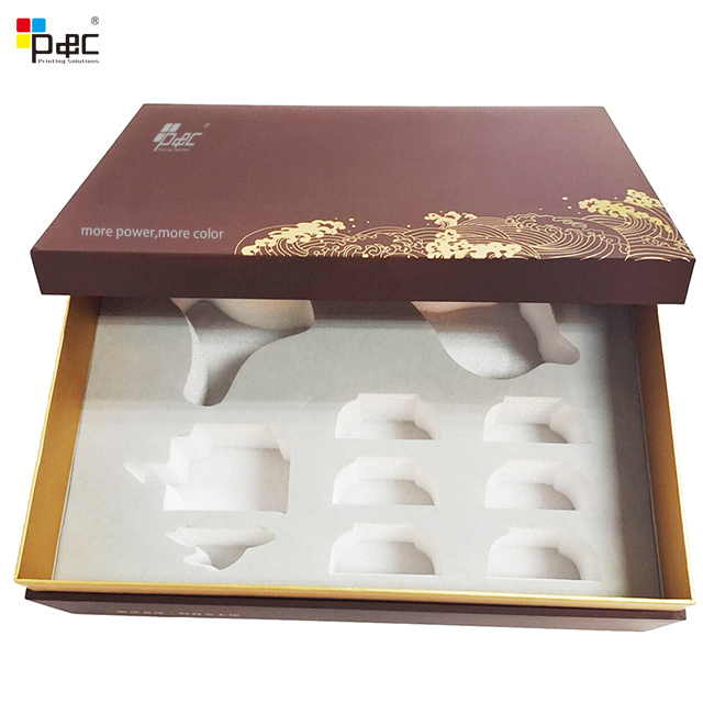 Gift Boxes Supplier Tea Set Packaging Gift Boxes Luxury Cardboard Lid and Base Boxes Custom Packaging Paper Box for Food