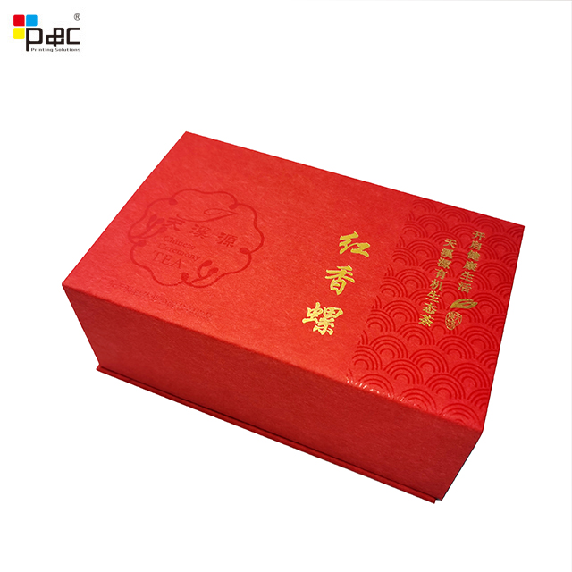 Customized Print tea bag paper packaging Rectangular Set Gift Box For Tea Packaging magnetic paper Box