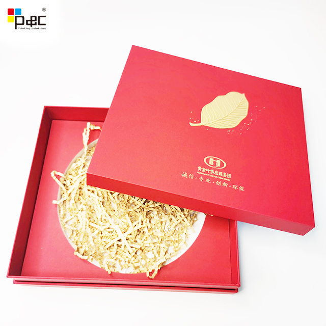 High-end Gift Packaging Box Customized Low Price Lid and Base Gift Box Tea Sets with hot stamping logo