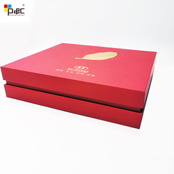 High-end Gift Packaging Box Customized Low Price Lid and Base Gift Box Tea Sets with hot stamping logo