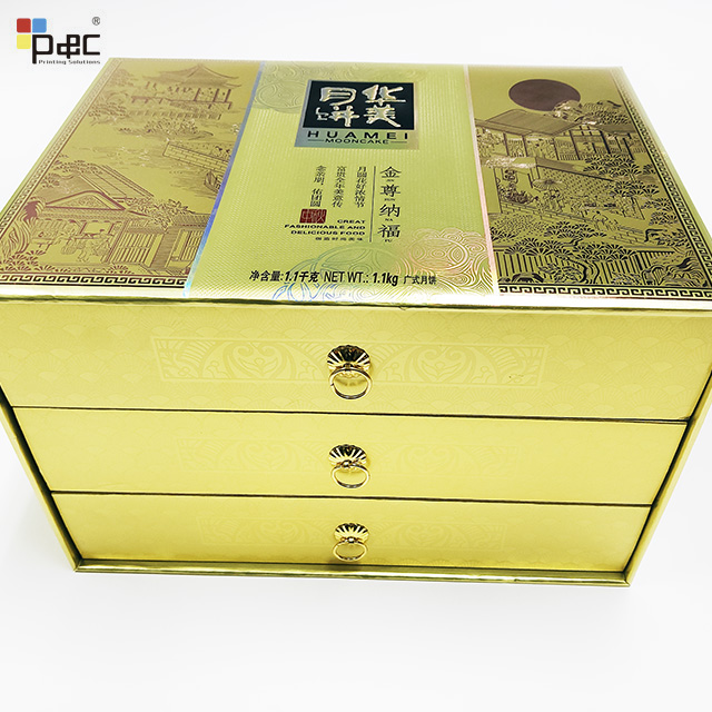 P&C - Gifts For Relatives And Friends: High-quality 3-story High-value Moon Cake Box Appliance Box