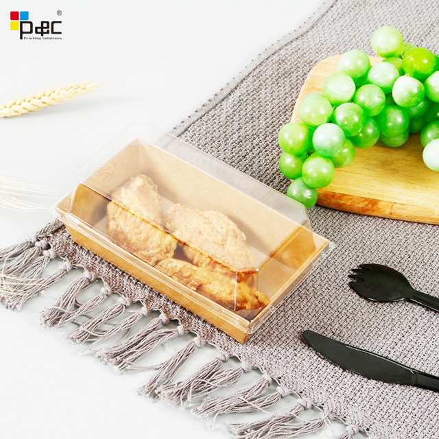 P&C - Kraft Paper Lunch Box Paper Takeaway Food Grade Paper French Fries Packaging Box food packing box