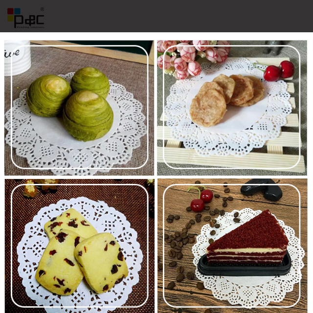 P&C - White Cycle Flower Cutting Baking Bread Cake Paper Kitchen greaseproof paper Water Resistance Paper