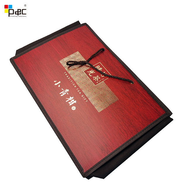 Wholesale Rectangular paper bag with Ribbon shopping bag Luxury Gift Packaging bag
