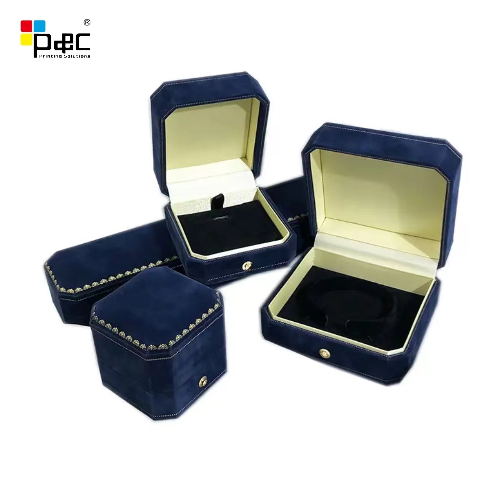 Luxury jewelry gift boxes custom logo ring necklace earring packaging jewelry boxes bracelet box