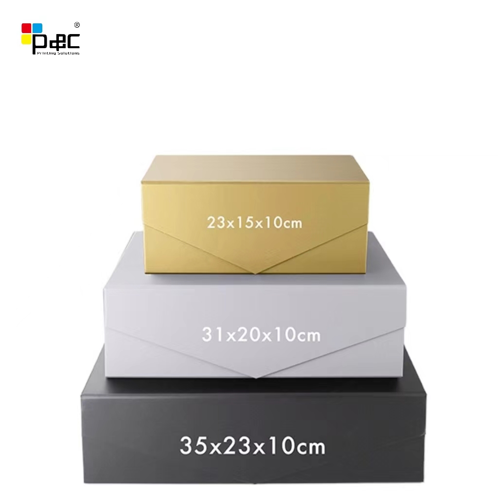 Custom box packaging factory Cheap Foldable Gift Box for gift Colorful Folding gift box birthday Customized Size