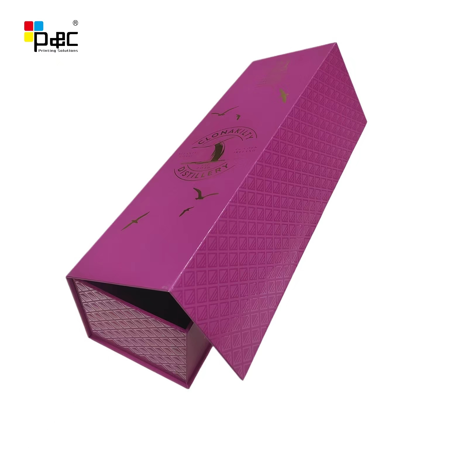 Wholesale wine gift box whiskey red wine packaging eco-friendly magnetic gift box rigid paper with custom logo