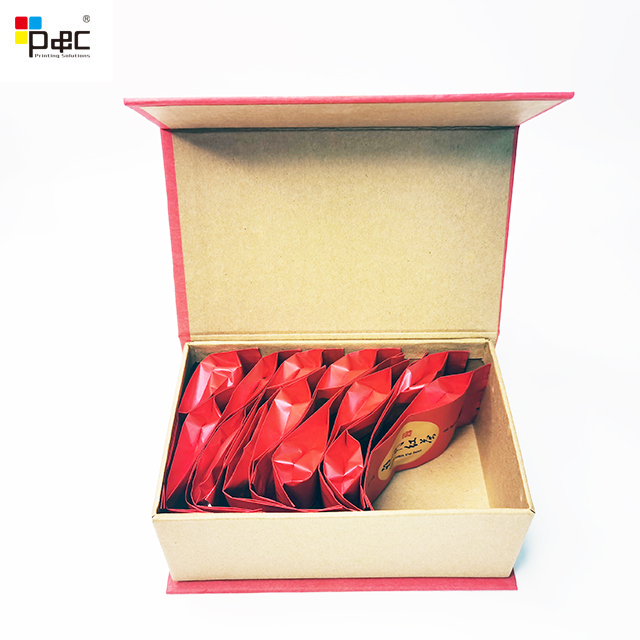 Customized Print tea bag paper packaging Rectangular Set Gift Box For Tea Packaging magnetic paper Box