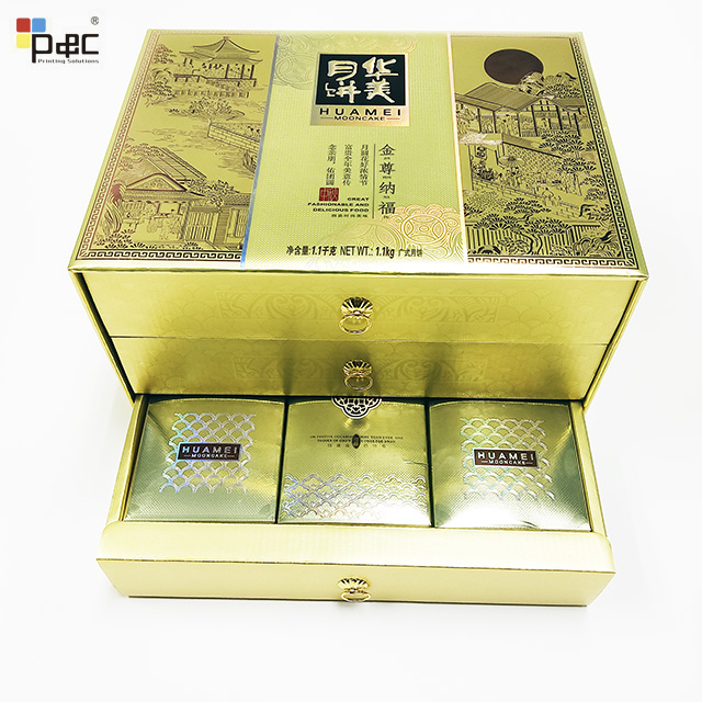 P&C - Gifts For Relatives And Friends: High-quality 3-story High-value Moon Cake Box Appliance Box